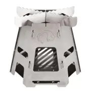 TATONKA HOBO BURNER - COLLAPSIBLE SOLID FUEL CAMP STOVE STAINLESS STEEL #4129