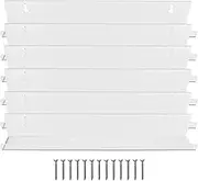 Binxind Record Holder Wall Mount, 6 Pack Vinyl Record Shelf Storage Acrylic Album Stand Display Your Daily LP Listening/Book