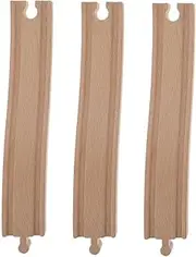 Bending Rail Accessories Wooden Train Tracks Train Track Expansion Boys and Girls' Train Toy Accessories