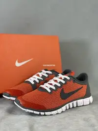 在飛比找Yahoo!奇摩拍賣優惠-NIKE FREE 3.0  黑紅 復古 百搭 休閒 運動鞋