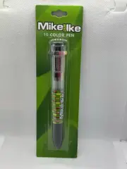 BRAND NEW COLLECTIBLE GREEN MIKE AND IKE 10 Color Pen