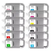 12 Combo Pack canon imagePROGRAF iPF8100s iPF9100s pfi-701+pfi702 ink cartridges