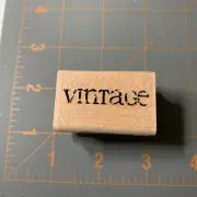 Hampton Art- Wood Rubber Stamp Vintage Old Classic