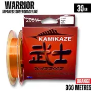 Kamikaze WARRIOR Japanese SuperGradeLine 300m 30lb ORANGE