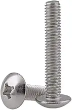 Adiyer 40-Pack Metric M4 x 25mm Machine Screws for Cabinet Drawer Knob Pull Handle, 304 Stainless Steel, Truss Head Bolts, Phillips Drive