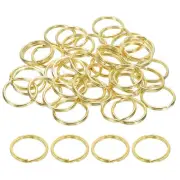Brass O Ring, 40Pcs 30mm Dia Brass Round Ring Circle Keychain Hook