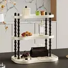 Space-saving Vanity Organizer Plastic 3-tier Storage Rack for Bathroom Kitchen