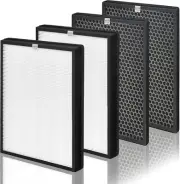 Replacement Filter Set for AP-B102 Air Purifier - 2 H13 HEPA & 2 Carbon Filters