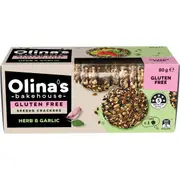 Olina's Bakehouse Simply Seed Crackers Herb & Garlic 80g