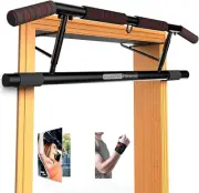 2024 Upgrade Pull Up Bar with Smart Hook - Heavy Duty Doorway Workout Frame