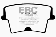 EBC DP41722/2R Disc Brake Pad Set FITS 05 10 chrysler 300c 5 7 yellowstuff rear (for: Chrysler)
