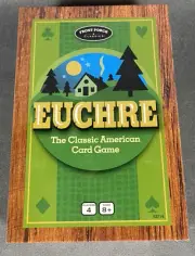Euchre Classic Card Game Front Porch Classics w/Scoring Wheel & Trump Die NEW