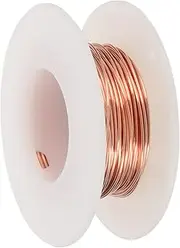 uxcell 99.9% Pure Copper Wire for Jewelry Making, 21 Gauge (0.7mm) Copper Craft Wire 24.6 Feet Beading Jewelry Making Supplies for Crafting Wreath Electroculture Gardening