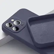 Fashion Square Liquid Silicone Phone Case for iPhone 14 13 11 12 Pro Max X XS Max XR 7 8 Plus SE 2020 Shockproof Cover funda,Space Gray,for iPhone 11 Pro