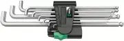 Wera 950/9 Hex-Plus L-Key Set Metric Chrome-Plated 9 Pce 073594