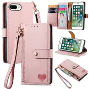 Love Zipper Lanyard Leather Phone Case, For iPhone 6 Plus / 6s Plus, For iPhone 6 / 6s