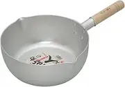Taniguchi Metal Japanese Artisans, Deep Type Yukihira Pot, Silver, 9.4 inches (24 cm), Capacity: 1.2 gal (3.8 L), for Gas Stoves, Lightweight, Easy to Use, Made of Aluminum with Good Heat Transfer