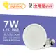 OU CHYI歐奇照明 TK-AE001 LED 7W 3000K 黃光 IP40 全電壓 7.5cm 崁燈_OU430037