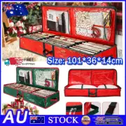 Christmas Xmas Wrapping Paper Storage Bag Tidy Gift Wrap Organizer D7