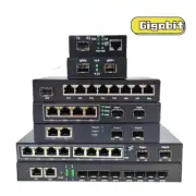 Gigabit SFP Media Converter SFP To 1/2/4/8 RJ45 100M Ethernet Transceiver Lot