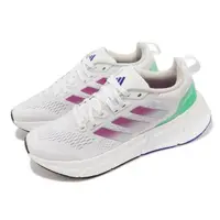 在飛比找momo購物網優惠-【adidas 愛迪達】慢跑鞋 Questar 白 紫 綠 