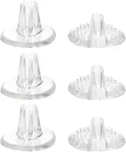 Ciieeo Thong Sandal Toe Cushion 6 Pairs Pads for Sandals Transparent Silicone Flops Foot Pad Thong Sandals Inserts Anti- wear Foot Heel Pad Self Adhesive Toe Cushion