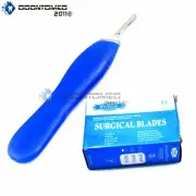 1 Scalpel Handle # 3 Blue Color 10 Blade # 12 Surgical Instruments