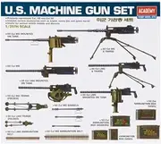 Academy 1/35 Scale U.S. Machine Gun Set Plastic Model Kit