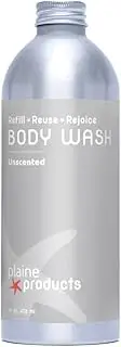 Plaine Products Refillable Unscented Body Wash, 16 oz (Refill (without pump))