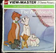 Walt Disney The Aristocats 3d View-Master 3 Reel Packet SEALED