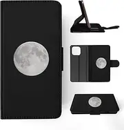 Full Moon Moonlight Satellite FLIP Wallet Phone CASE Cover for Apple iPhone 12 PRO MAX