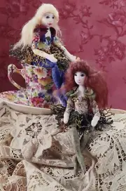 Cloth Art Doll Pattern "Tea Cup Fairies" by Barbara Willis
