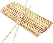 150 Large 30cm Round Wooden Bamboo Kebab Skewers, Food Grade, Safe and Sturdy, 12" Long Cocktail Sticks, Perfect for BBQ, Cake Topper, Chocolate Fountain, Candy Floss Sticks (150 30cm Bamboo Skewers)