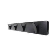 Adoored 60cm Nickel 4 Black Hook Hat And Coat Rack