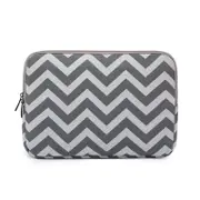 11.6 Wavy Pattern Notebook Liner Bag Sleek Design Gray Laptop Cases & Bags
