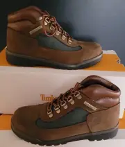 NEW TIMBERLAND® WATERPROOF FIELD L/F MID BOOT "BEEF & BROCCOLI" JUNIORS US 7