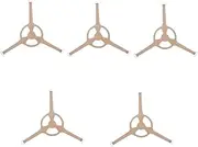 BRIGHTFUFU 5pcs Sturdy Microwave Support Stand Turntable Ring Roller Easy to Rotate Glass Plate