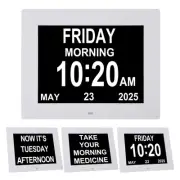 8 Inch Digital Dementia Clock for Seniors, Large Calendar with Day Date & Wee...