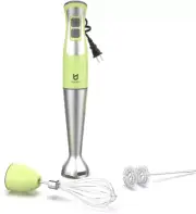 Immersion Hand Blender, UTALENT 3-in-1 8-Speed Stick Blender with Milk green
