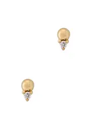 Otiumberg Diamond-embellished 9kt Gold Stud Earring - One Size One Size
