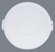 Carlisle 84102102 Bronco White Lid for 20 Gallon Trash Can