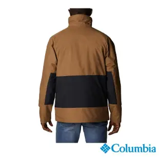 【Columbia 哥倫比亞 官方旗艦】男款- Omni-Tech防水防水保暖背心兩件式外套-棕色(UWE58690BN / 2022年秋冬