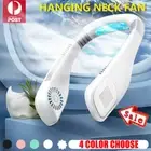 USB Leafless Neck Fan Cooler Rechargeable Effect Cooling Neckband Portable CR