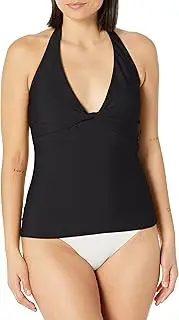 [DKNY] Women's Standard Triangle Halter Tank Top Bikini Bathing Suit