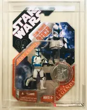 Star Wars Clone Trooper Officer (Blue) AFA U85 (90/85/90) (2007) - Uncirculated!