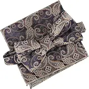 [LIFKOME] 2 Sets Bow Tie Pocket Square Set Pocket Square for Men Formal Bowtie Square Handkerchief Gentlemen Handkerchief Pocket Square for Suit Handkerchief for Men Mens Pocket Square