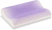 360521000 French Bed Pillow, 23.6 x 15.7 inches (60 x 40 cm), Light Purple Cover, Zukan Pillow with Built-in Heat Dissipation Sheet, Made with Radio-Tec, Japan's First Landing Heat-Dissipation Sheet,