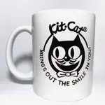 美國 KIT-CAT MUG 貓時鐘 馬克杯 - SMILE