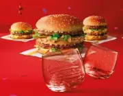 McDonalds Cup Coca Cola Glass Maccas AUSTRALIA 50 Years Coke whole Set (6 Cups)