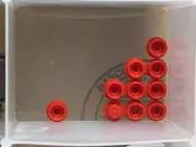 LEGO Parts - Red Plate Round 1 x 1 - No 4073 - QTY 10